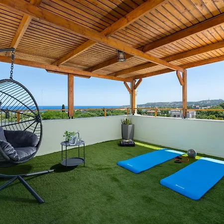 Excelencia New With Artistic Pool & Sea View Villa Asgourou