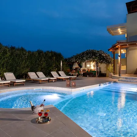 Excelencia New With Artistic Pool & Sea View Villa Asgourou