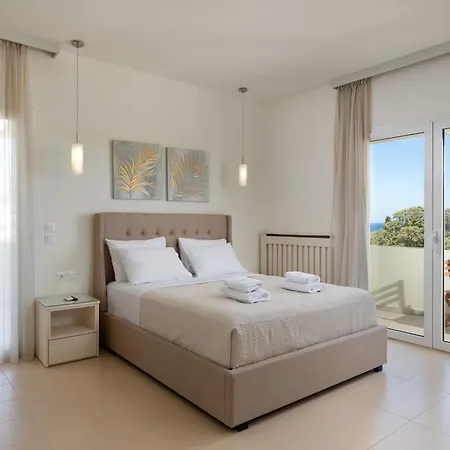 Excelencia New With Artistic Pool & Sea View Villa Asgourou
