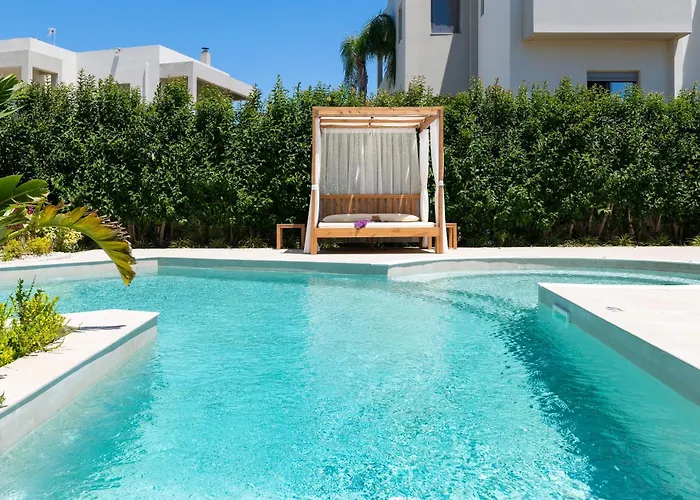 ヴィラ Excelencia New With Artistic Pool & Sea View Asgourou